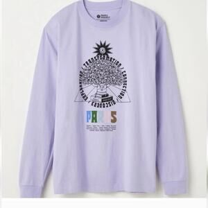 Parks Project Tree Of Knowledge Long Sleeve Tee, Purple Mens Sz Small